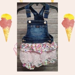 Jordache floral overall dress